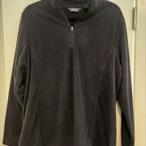 Lands End black fleece women's XL NWT